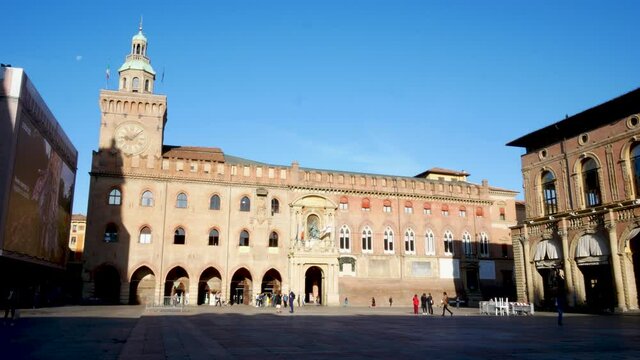 Bologna, Italy, Palazzo d'Accursio palace  city hall