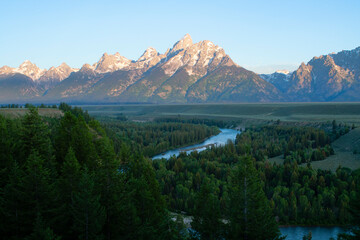 Tetons over the Snake River