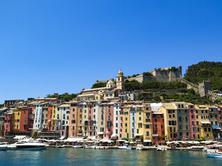 Obraz premium Beautiful view of Portovenere, a colorful village near the Cinque Terre, Italy