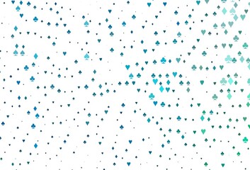 Light Blue, Red vector cover with symbols of gamble.