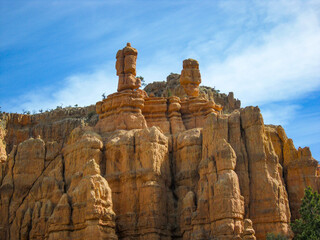 Fototapeta premium Geological rock formations in Bryce canyon national park, USA