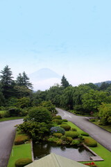富士河口湖町から見た富士山