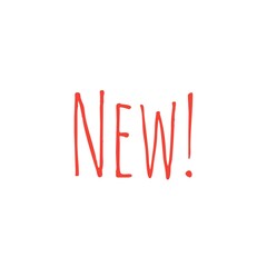 ''New!'' Word Illustration Lettering