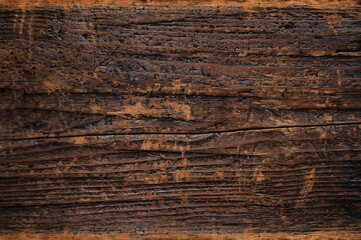 Wood texture of old brown board