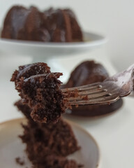 chocolate cake on a plate