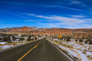Fototapeta na wymiar Highway 12 , A Journey Through Time Scenic Byway, Utah State Route 12 