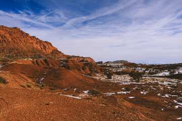 Obraz premium Winter in Capitol Reef National Park, utah