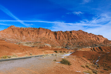 Winter in Capitol Reef National Park, utah