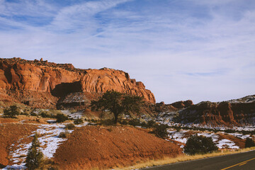 Winter in Capitol Reef National Park, utah