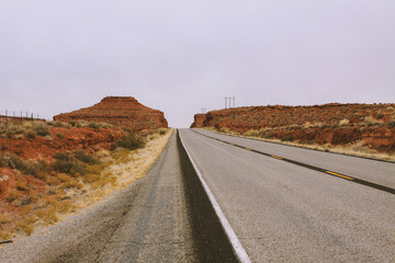 Winter in Monument Valley, Arizona, Utah	