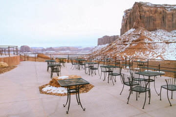 Winter in Monument Valley, Arizona, Utah	