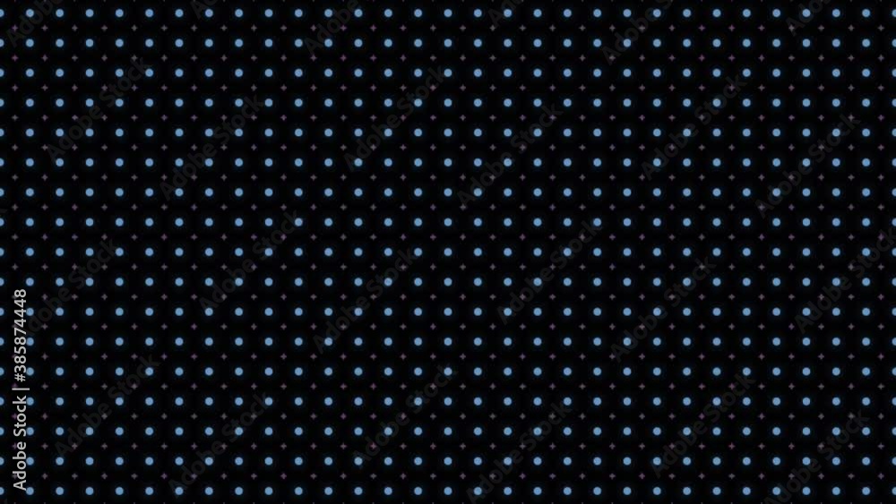 Poster moving kaleidoscope with rows of figures blinking fast, motion graphics. animation. psychedelic blin