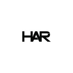 Obraz premium har letter original monogram logo design