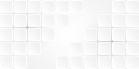 Minimal white background design with 3d cubes.