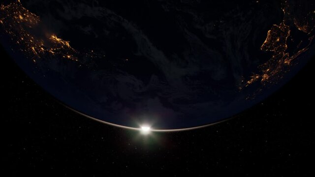 earth globe planet from space orbit. Elements of this image furnished by NASA
