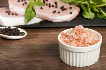 Salt - Crystals of salt pink of Himalayan.