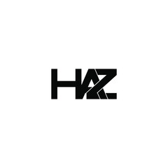 haz letter original monogram logo design