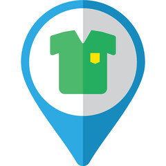 map pointer icon for t shirt