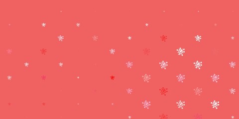 Light Red vector template with flu signs.
