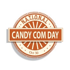 National Candy Com Sign and Badge