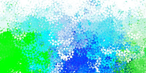 Light blue vector layout with lines, triangles.