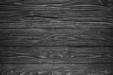 Obraz premium Black natural wooden texture background. Hand made Photography wooden background for photo. Aged tree texture after wood brushing.