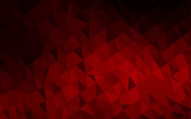 Obraz premium Dark Red vector polygon abstract layout.