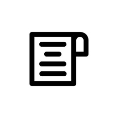 document, page and paper icon. perfect for poster, presentation, book, banner, print template, application, interface and more product. icon design line style