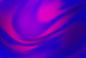 Fototapeta premium Dark Purple, Pink vector blurred bright template.