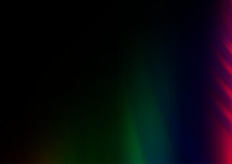Dark Multicolor, Rainbow vector blurred shine abstract template.