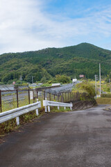 mountain, highway and side road