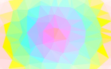 Light Multicolor, Rainbow vector blurry triangle template.