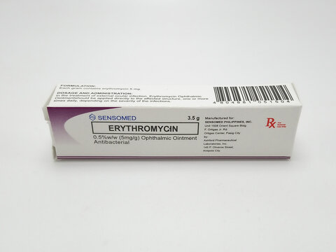 Sensomed Erythromycin Ointment Box In Manila, Philippines