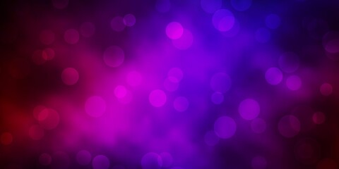 Dark Blue, Red vector backdrop with dots.