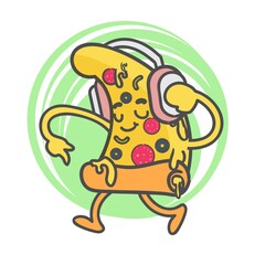 Cute icon illustration. Fast food icon concept isolated . Flat cartoon style Premium Vector