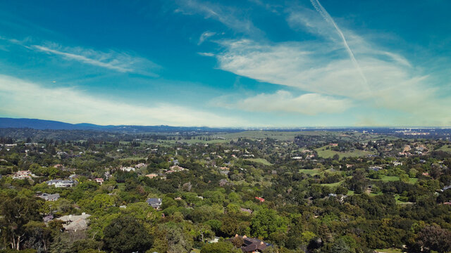 Sky view over hills