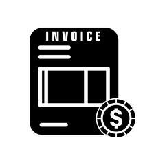 Accounting invoice icon vector illustration