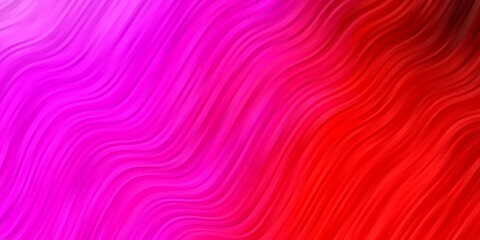 Fototapeta premium Light Blue, Red vector background with bent lines.