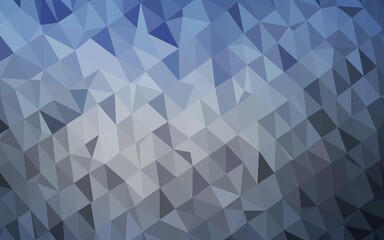Fototapeta premium Light BLUE vector polygon abstract background.