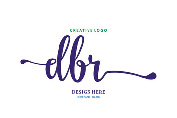 logo susunan huruf DBR sederhana mudah dipaham, simpel dan berwibawa