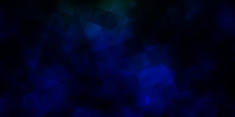 Dark Multicolor vector pattern with polygonal style with cubes.