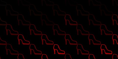 Dark brown vector pattern with feminism elements.