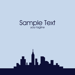 Naklejka premium Town Background