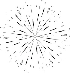Obraz premium starburst doodle