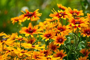 明治初期から親しまれてきたハルシャギク、６月頃に蛇の目のきれいな花を咲かせるのでそんな名前になりました