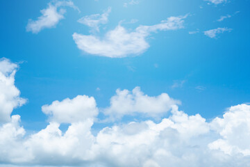 Obraz na płótnie Canvas Blue sky with cloud background