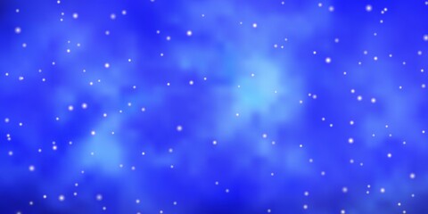 Naklejka na ściany i meble Dark Pink, Blue vector background with small and big stars.