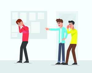 A young man was insulted by his schoolmates