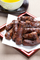 日本茶とかりんとう