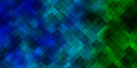 Light Blue, Green vector background in polygonal style.